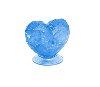 3D головоломка Ice puzzle  Сердце голубое