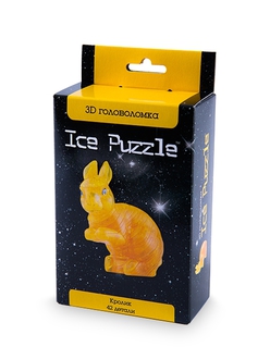 3D головоломка Ice puzzle Кролик золотой