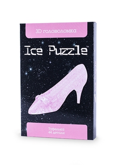 3D головоломка Ice puzzle Туфелька розовая XXL