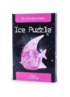 3D головоломка Ice puzzle Рыбка розовая XXL