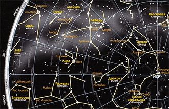 Астрономический Пазл Карта звёздного неба
